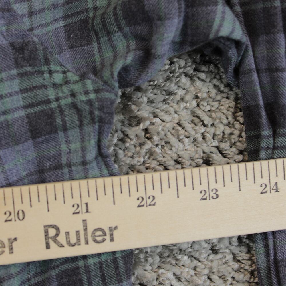 Proper Cloth Blue Tartan Plaid Button Down Dress Shirt Mens 17 - Picture 5 of 7